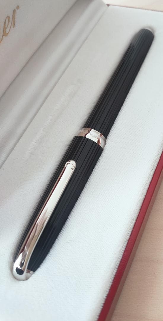 極美品　ルイ　カルティエ　18K　万年筆　プラチナフィニッシュ　ST170039