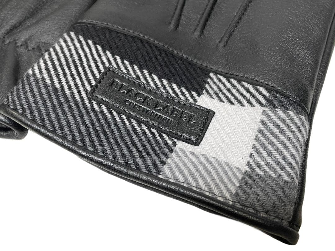 l*o様 ブラックレーベルクリストブリッジ　レザーグローブ/手袋