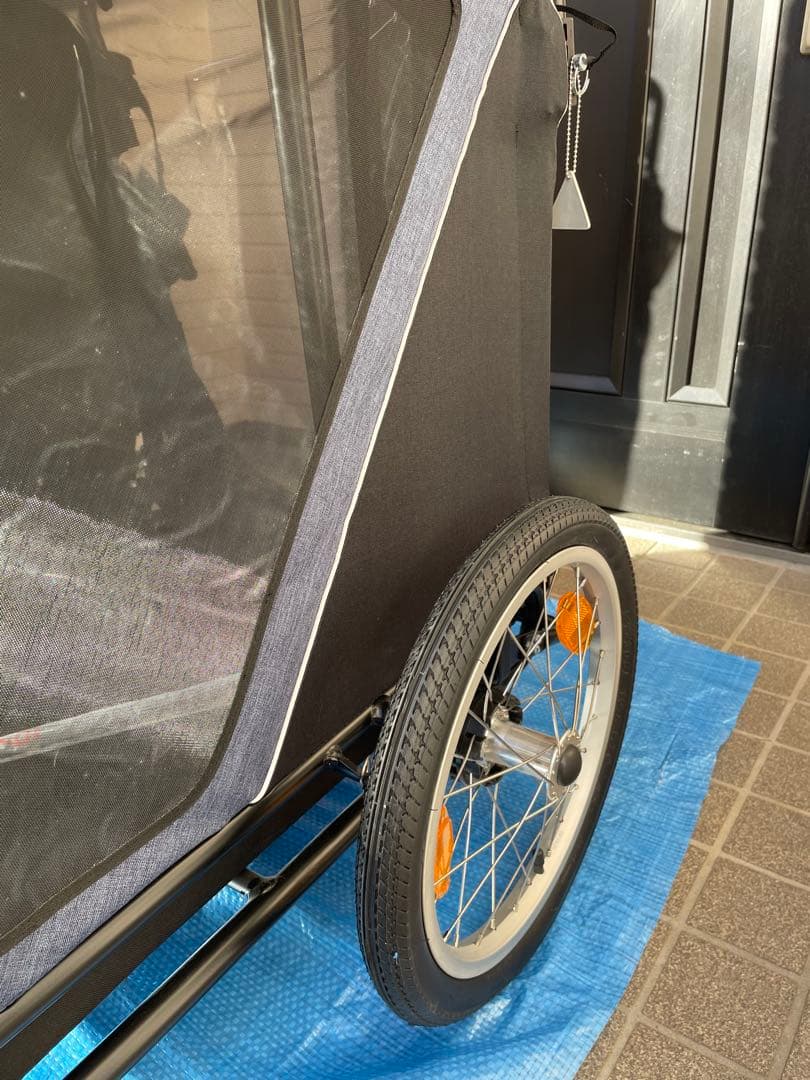 エアバギー ネストバイク AD3028 中型・多頭飼い向けカート　レインカバー付