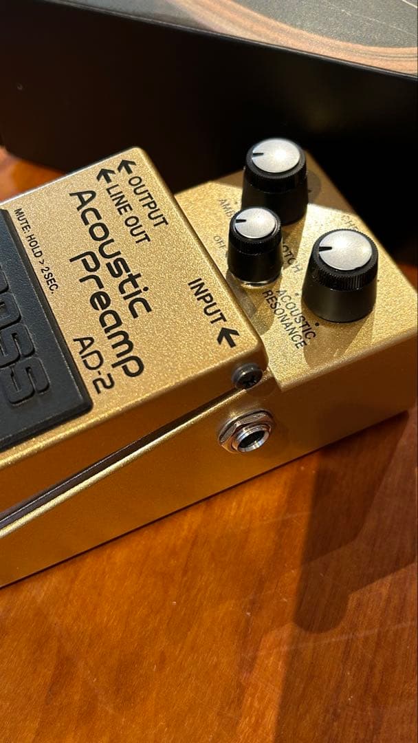 【感動の音】BOSS Acoustic プリアンプAD-2 ＠別売ACアダプタ付