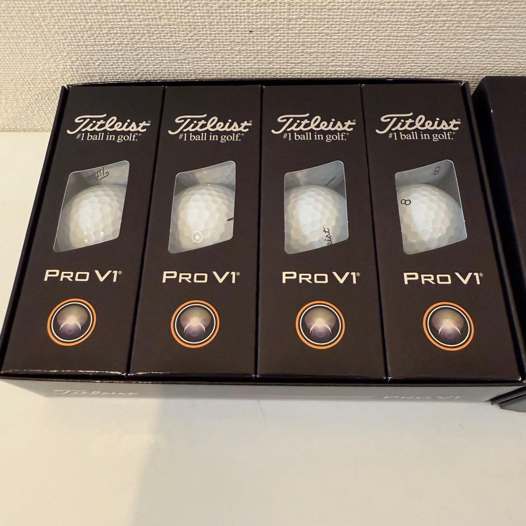 2025 TITLEISTタイトリストPROV1 プロV1 ダブルナンバー（4箱