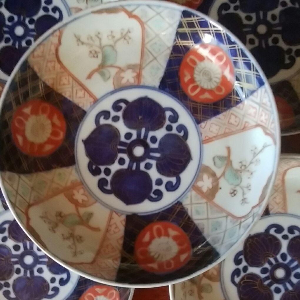 102 古伊万里　金襴手　色絵　五寸皿