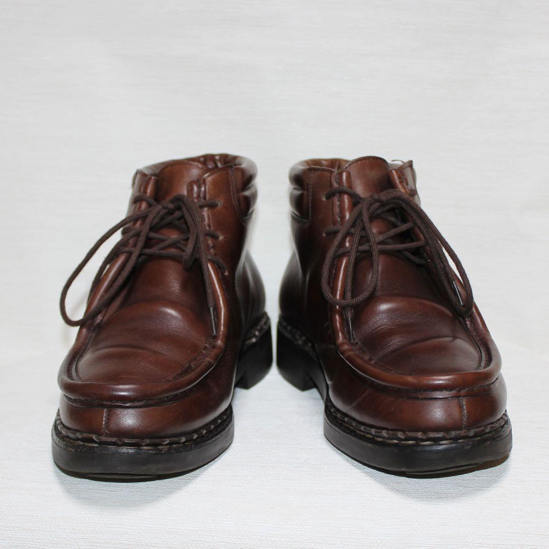 パラブーツ　ミリー　デカタグ　7 ブラウン ハイカットミカエル