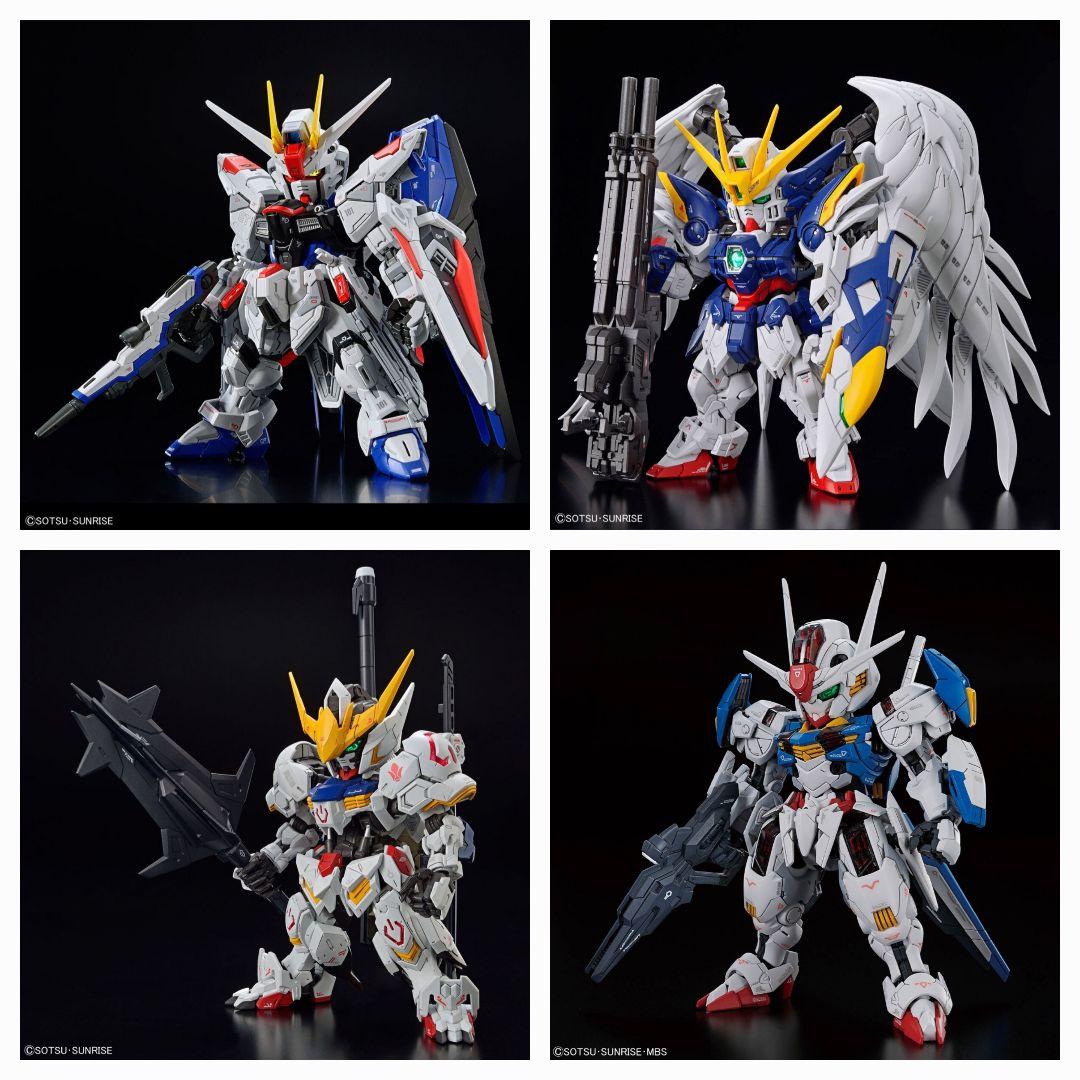 新品　MGSD ガンダムエアリアル　ウェポンディスプレイベース　他
