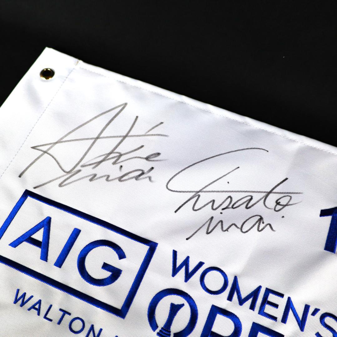 貴重‼️ 限定6枚！岩井千怜／明愛姉妹直筆サイン入りのグッズ！　女子プロゴルファー