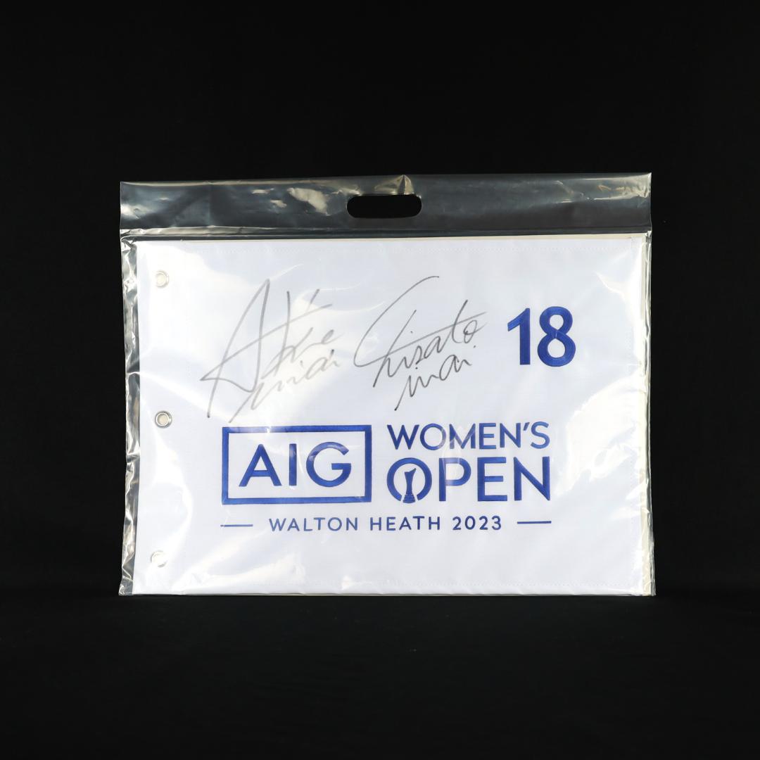 貴重‼️ 限定6枚！岩井千怜／明愛姉妹直筆サイン入りのグッズ！　女子プロゴルファー