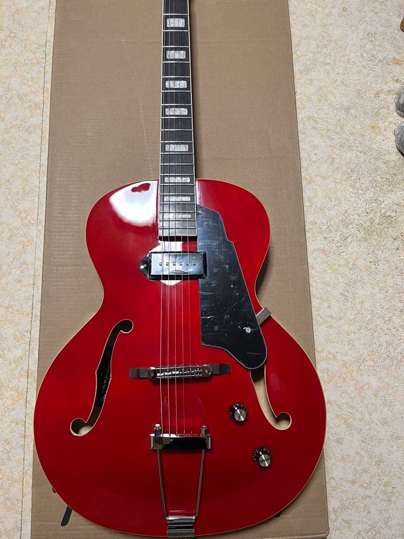 ギター GROTE Jazz Electric Guitar Semi(RED)