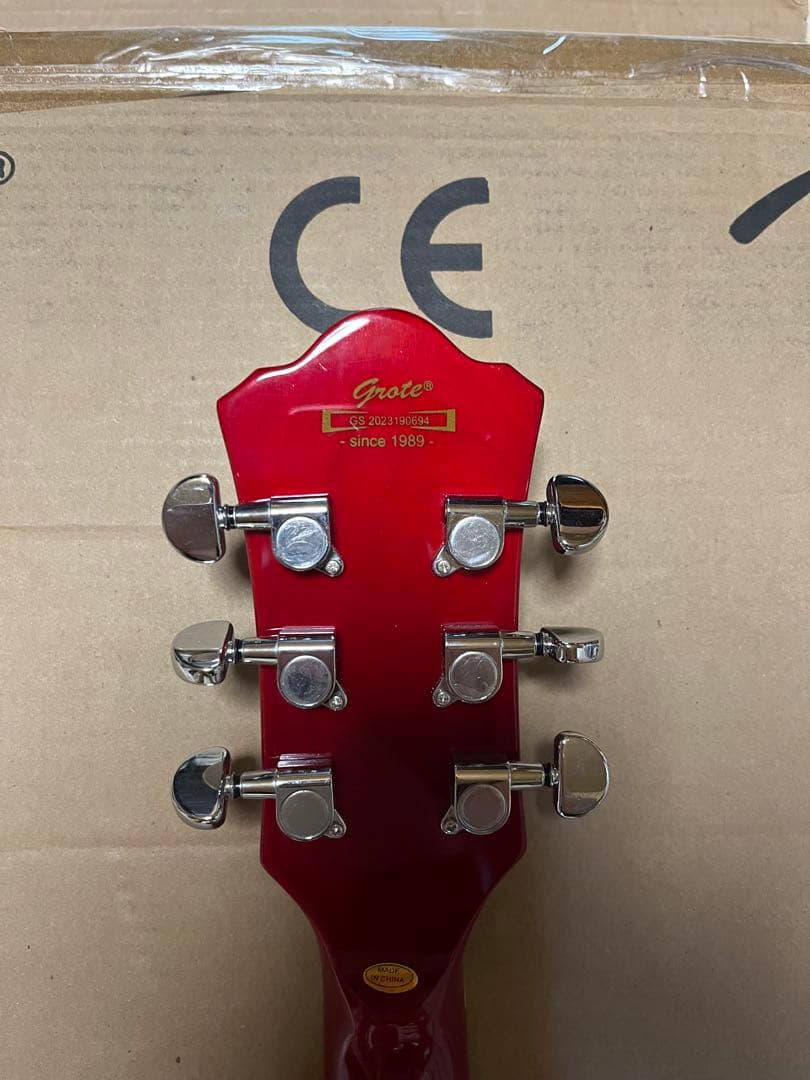 ギター GROTE Jazz Electric Guitar Semi(RED)