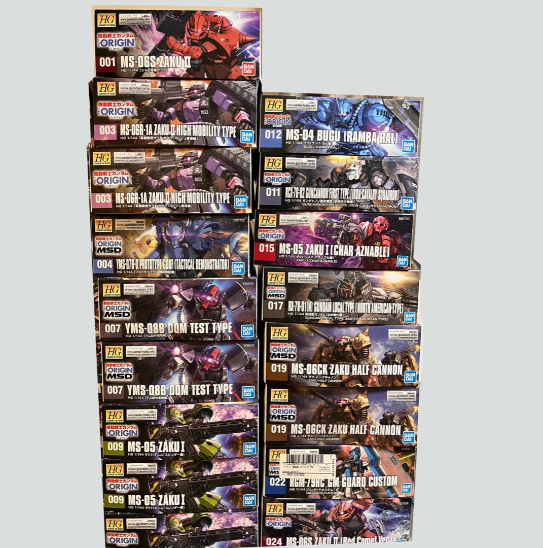 HG ガンプラ　セット　レア　THE ORIGIN　オリジン　ザク