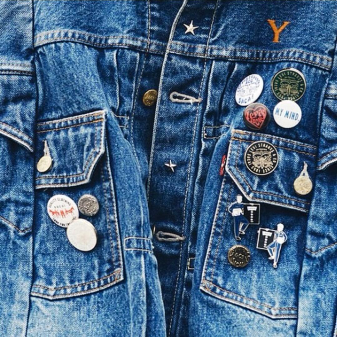 Levi’s sacai ピンズ 3種セット リーバイス サカイ シルバー