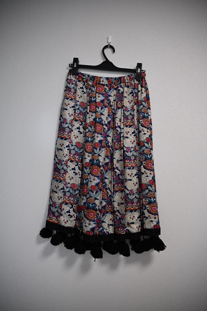 tricot comme des GARCONS ポンポン付きプリーツスカート