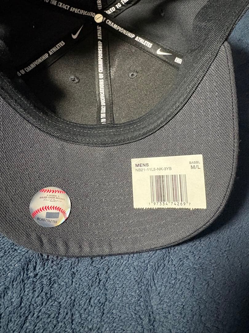 3house着用 NIKE ニューヨーク・ヤンキース　CLUB CAP NAVY