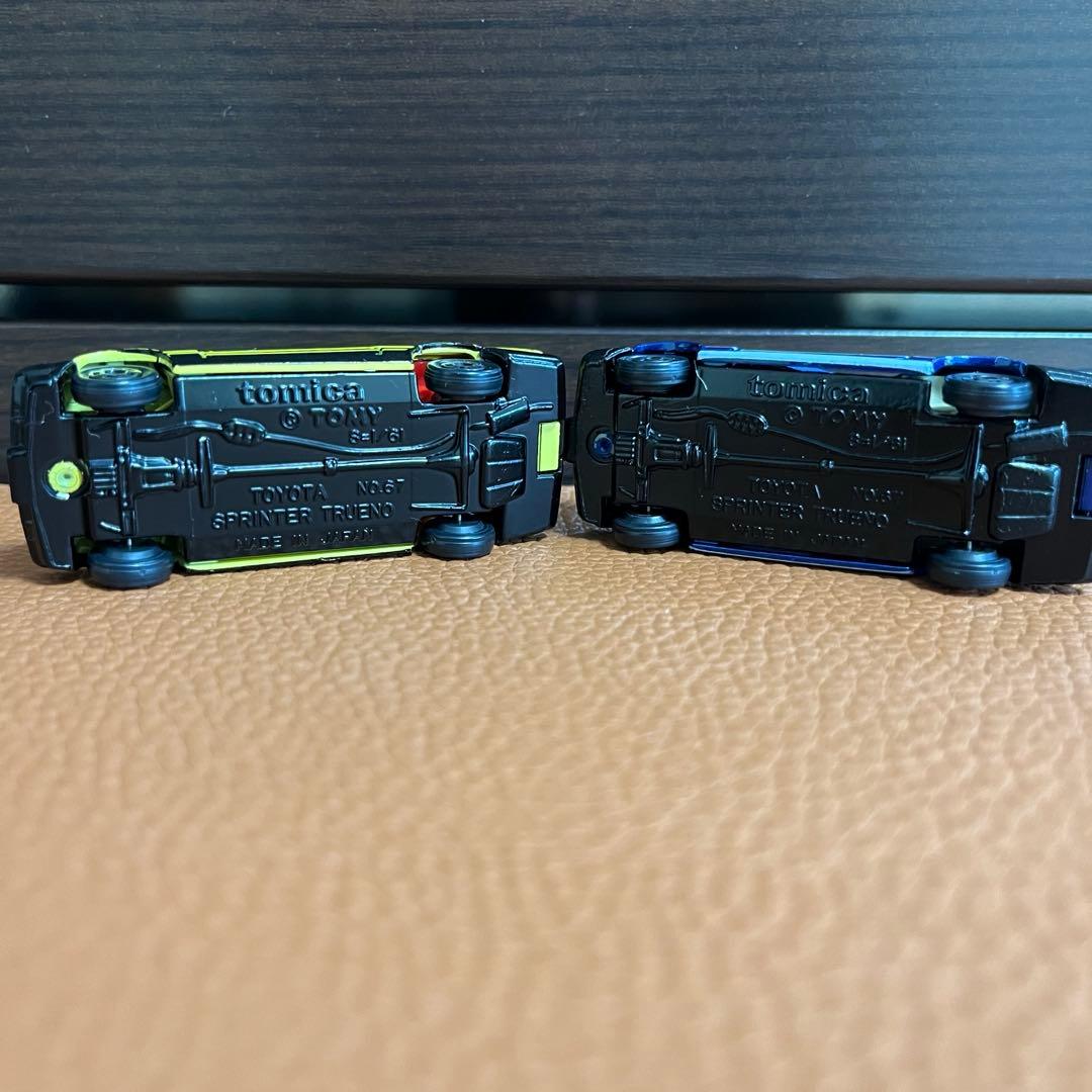 日本製トミカNo.67トヨタ スプリンタートレノ 2ドア 2台セット