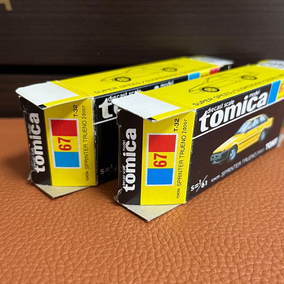 日本製トミカNo.67トヨタ スプリンタートレノ 2ドア 2台セット