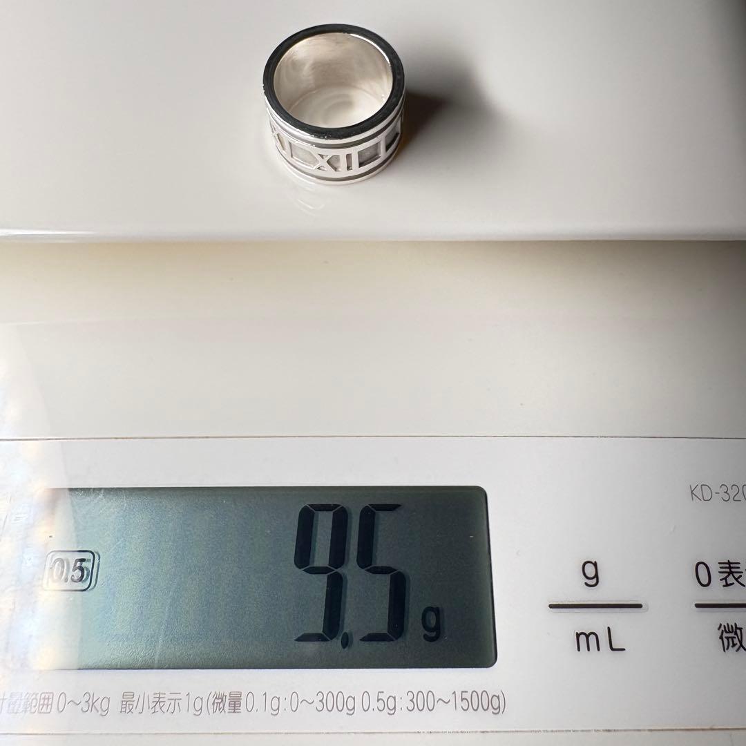 【美品】約7号 ティファニー Tiffany アトラス リング ワイドSV925