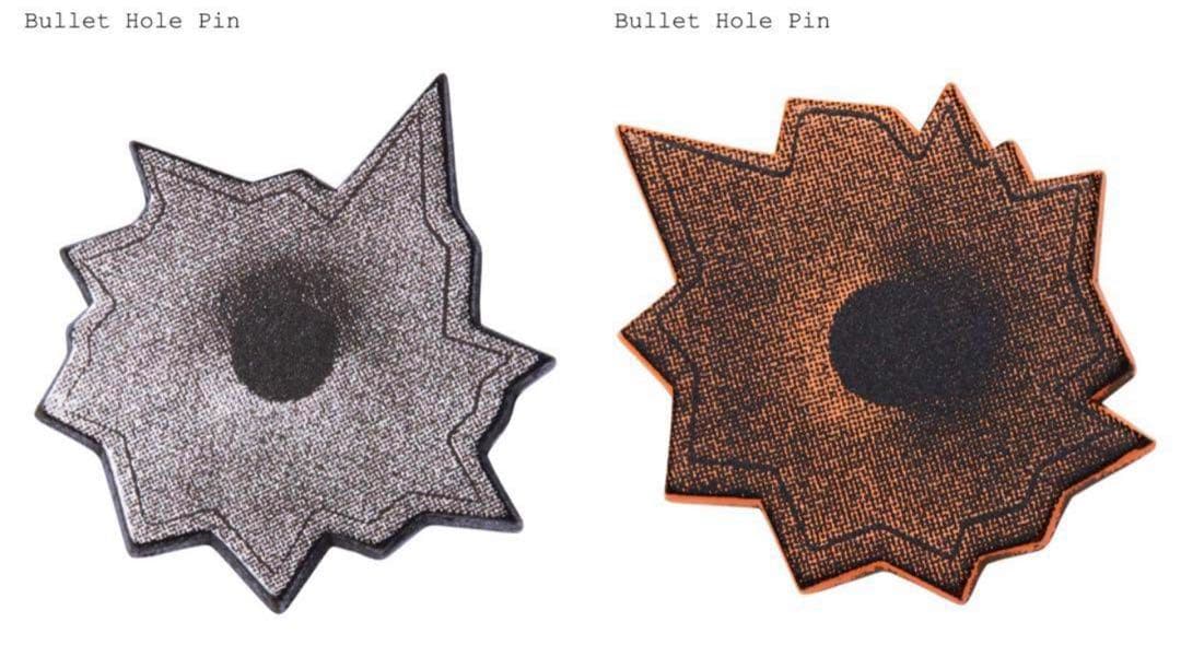 小物 supreme bullet hole pin pins natelowman