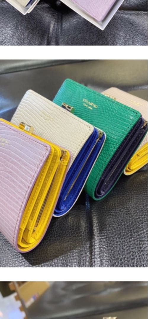 新品未使用ヴィオラドーロ 二つ折財布がま口PORTA ポルタVIOLAd'ORO