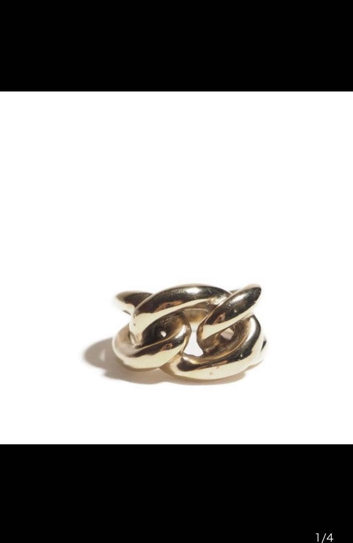 GOOSSENS PARIS グーセンスパリ チェーンデザインリング ゴールド