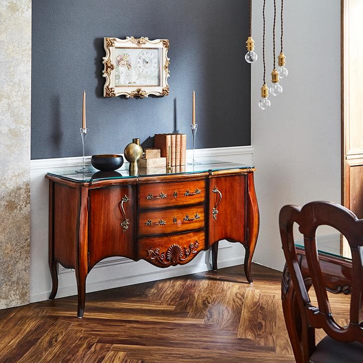 キッチンボード サイドボード アンティーク家具 大型 扉付 テレビボード 高級