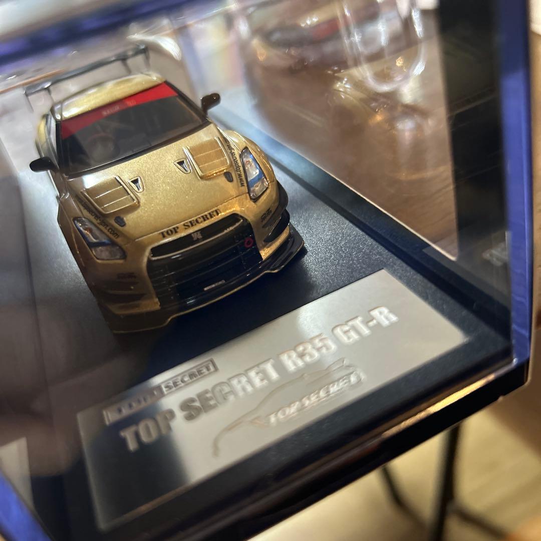 ミニカー TOP SECRET R35 GT-R TOP SECRET GOLD 1/43