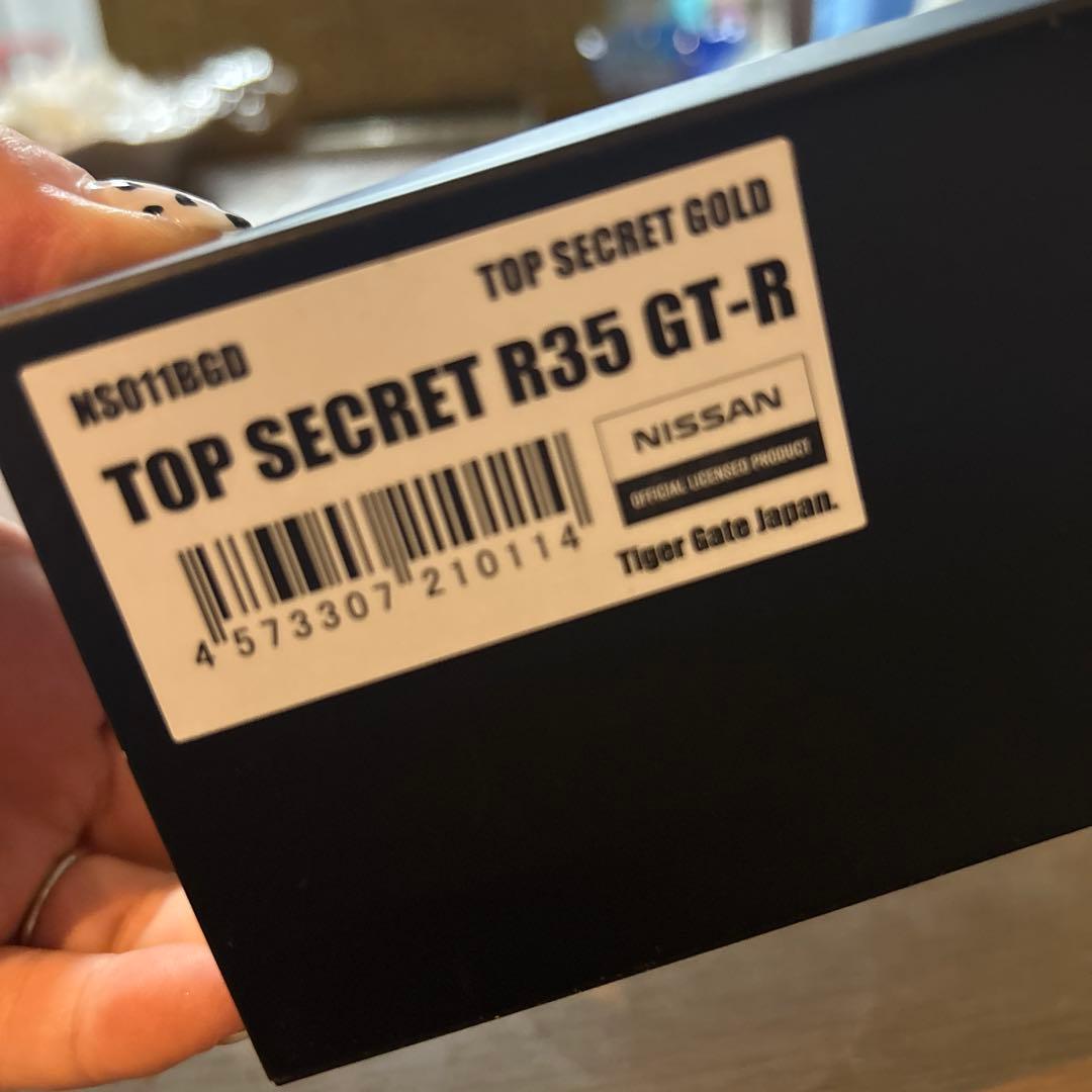 ミニカー TOP SECRET R35 GT-R TOP SECRET GOLD 1/43