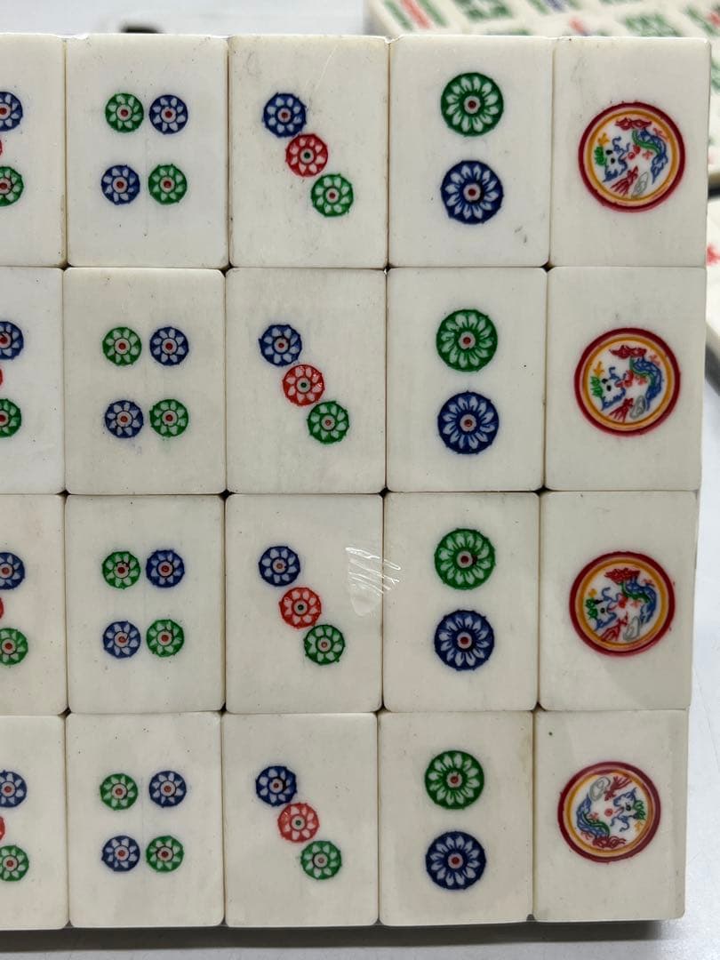 詳細不明 麻雀牌 骨董品 中国麻雀牌