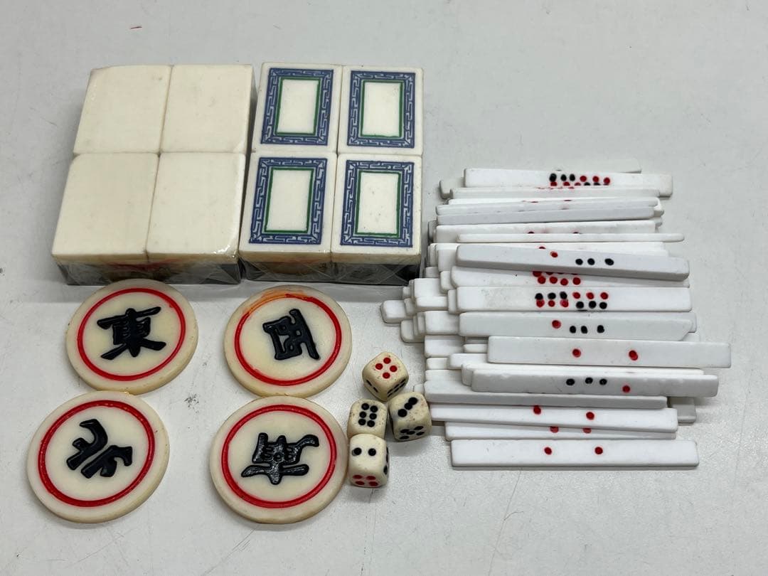 詳細不明 麻雀牌 骨董品 中国麻雀牌