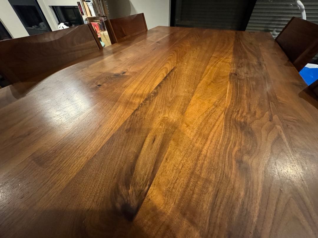 【美品】ウォールナット材 ダイニングテーブル（4人掛け） * テーブルのみ