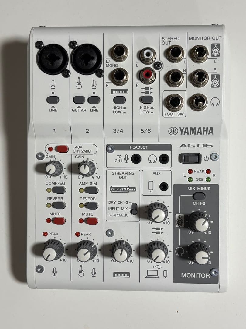 YAMAHA AG06MK2 ストリーミングミキサー