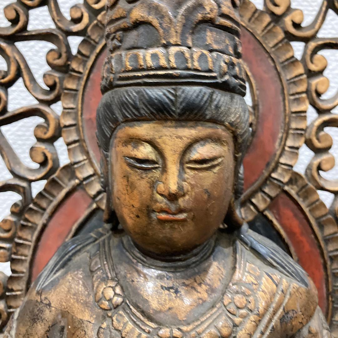 仏像　木彫　菩薩