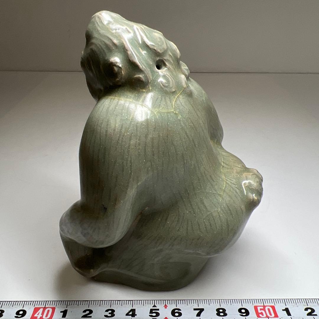 朝鮮美術　高麗青磁水滴　木箱付　高さ約12㎝　東Y7-0603⭐︎2Fトコヒ