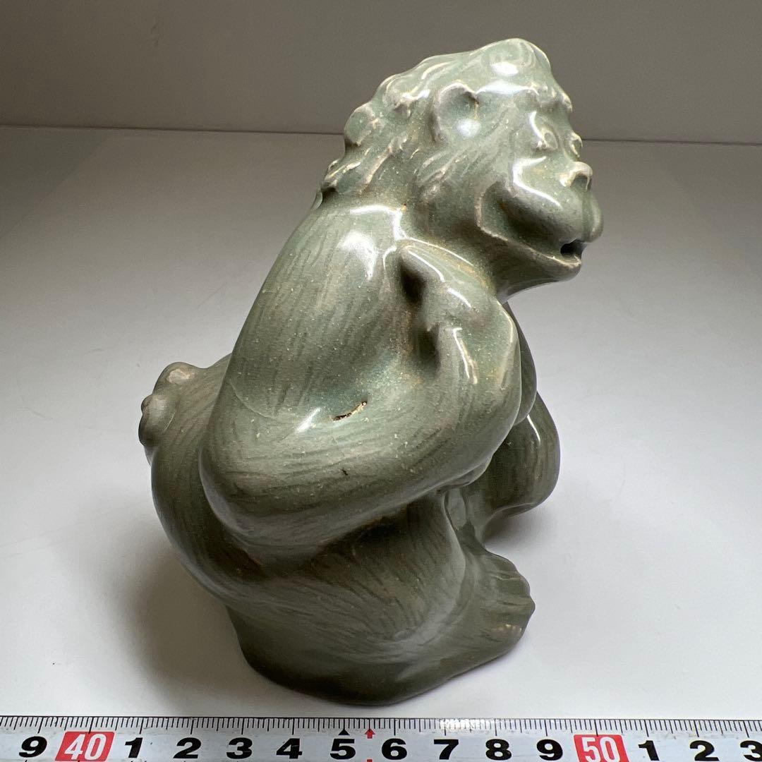 朝鮮美術　高麗青磁水滴　木箱付　高さ約12㎝　東Y7-0603⭐︎2Fトコヒ