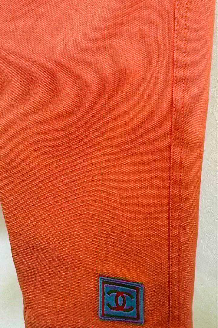 CHANEL オレンジ ワークパンツ