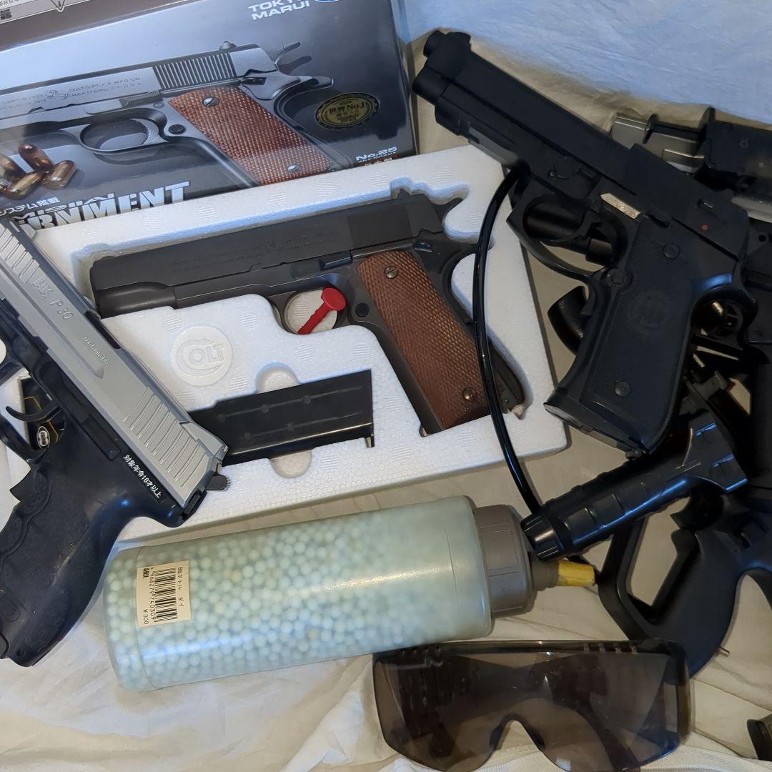 ジャンク品　エアガン　ミリタリー用品　大量まとめてセット　120サイズ