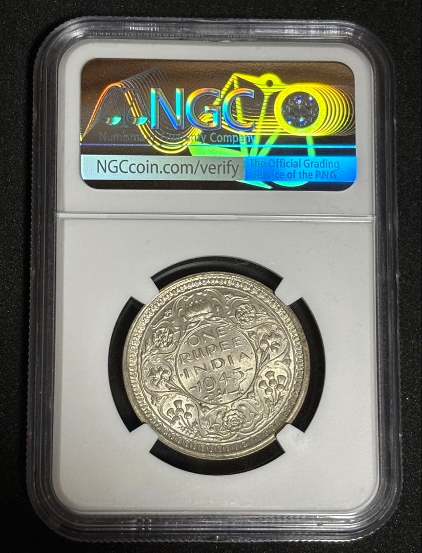 1945年 インドルピー NGC MS 63 ③