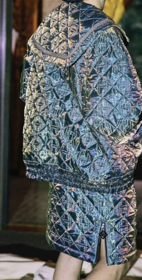 hazama 夜空に駆ける透明彩度のキルティングスカート XS カバン