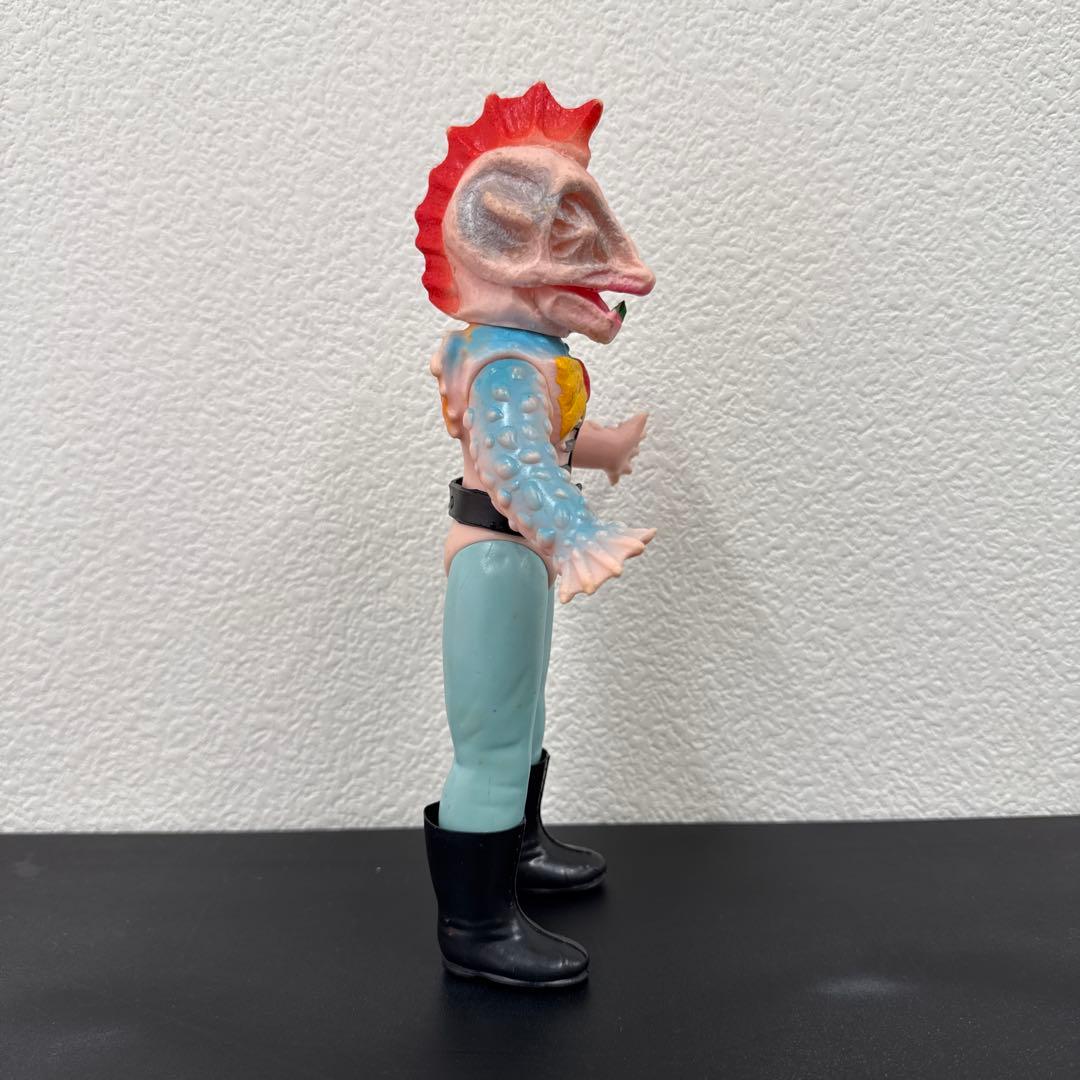 当時物　旧バンダイ　仮面ライダー　怪人　ピラザウルス　ソフビ