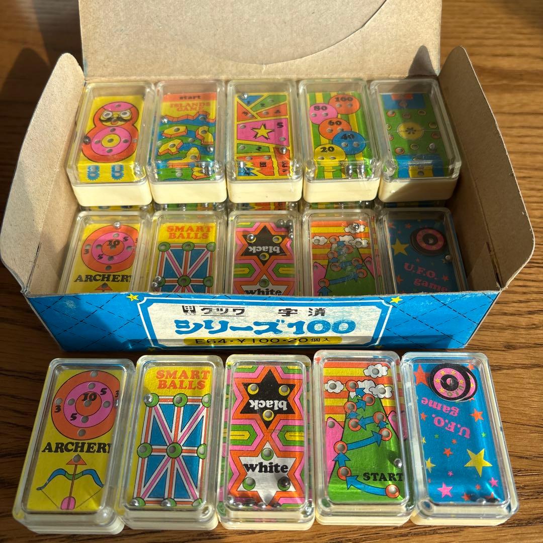 ピンボール風　消しゴム　箱入り！20個入り