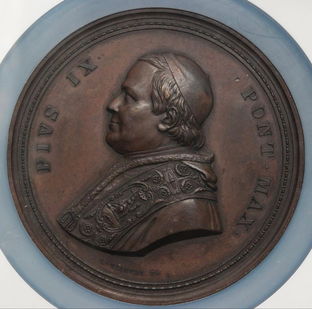 最新情報❗️ピウス9世 サン・パウロ大聖堂 特大メダルUSオークション¥11万超❗️