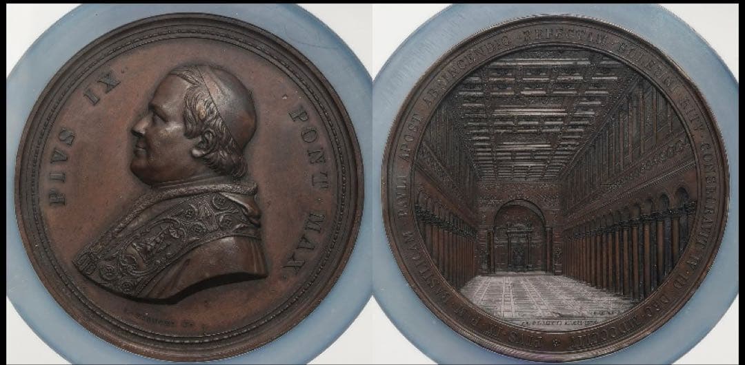 最新情報❗️ピウス9世 サン・パウロ大聖堂 特大メダルUSオークション¥11万超❗️