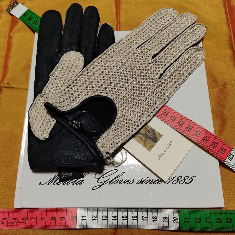 メローラ ディア紺メッシュドライビンググローブ フェラーリ別注元MEROLA