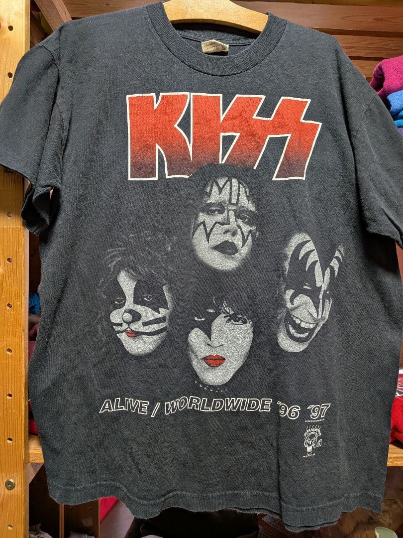 KISS ALIVE/WORLDWIDE '96 '97 ツアーTシャツUSA製