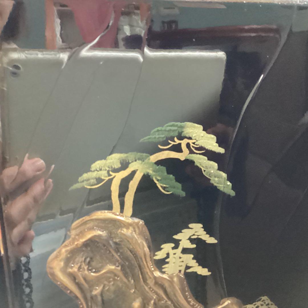 即日発送　本金蒔絵通産大臣賞受賞 三つ折り屏風富士山