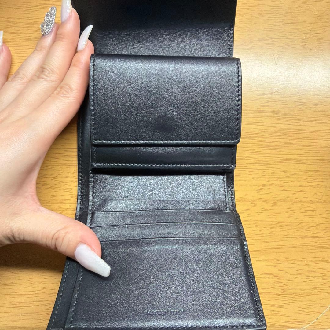 Celine セリーヌトリオンフ　コンパクトウォレット ブラック　財布