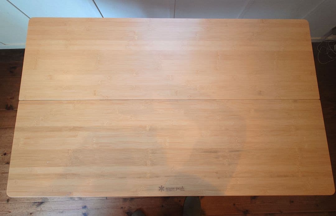 【美品】スノーピーク ワンアクションテーブルロング竹 アウトドア