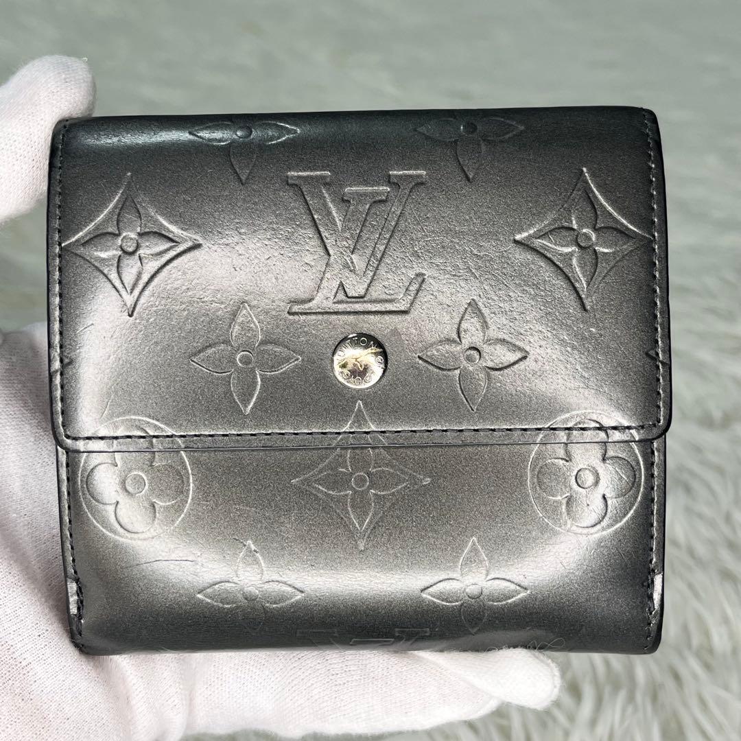LOUIS VUITTON モノグラムマット　三つ折り財布【美品】