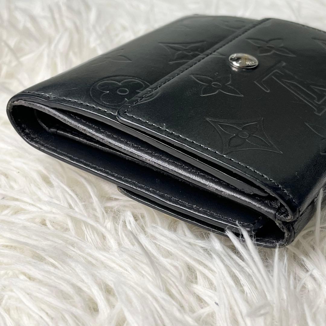 LOUIS VUITTON モノグラムマット　三つ折り財布【美品】