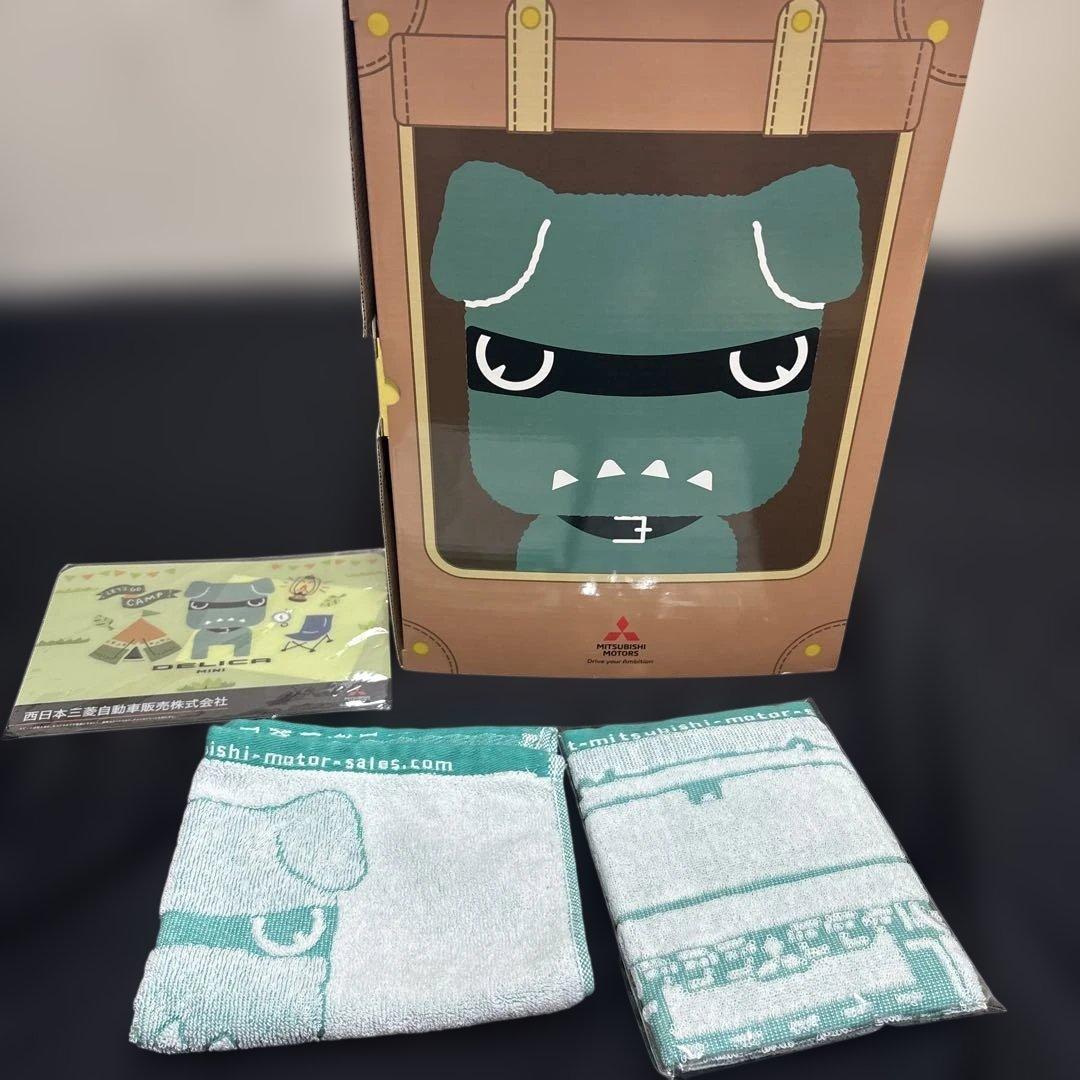 デリ丸 ぬいぐるみ 、ハンドタオル2枚、マウスパッドセット