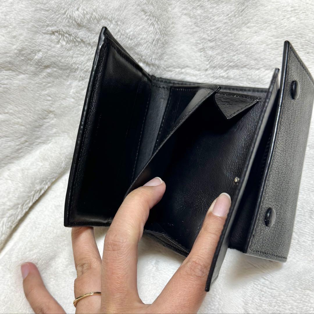美品　セリーヌ Celine 三つ折り財布　ブラック