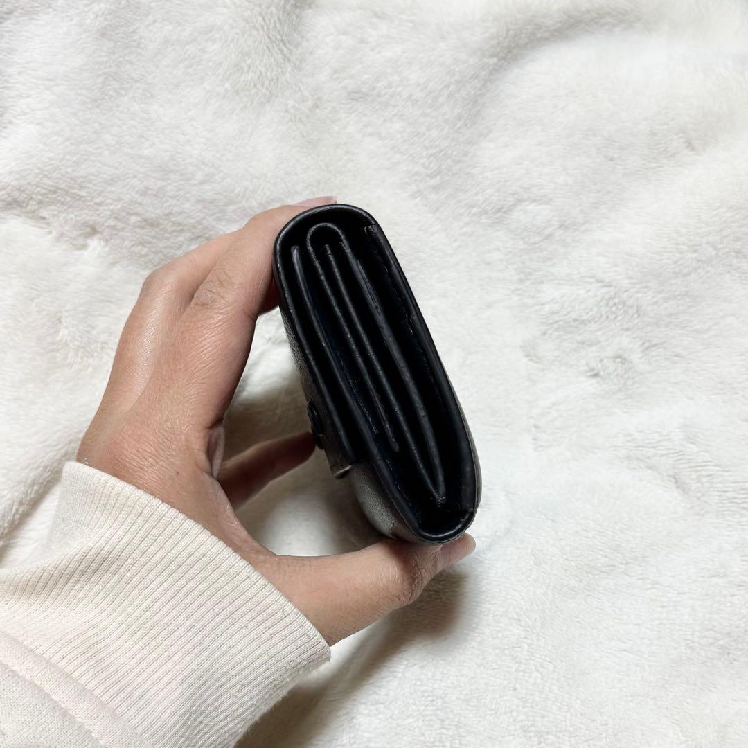 美品　セリーヌ Celine 三つ折り財布　ブラック